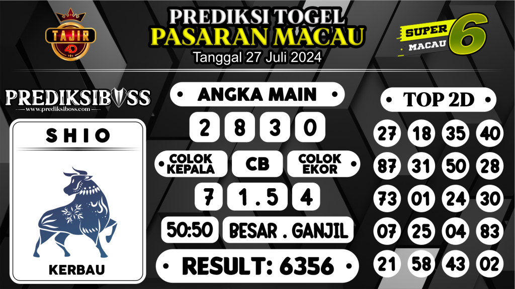 https://prediksibossapi.com/prediksi-boss-togel-macau-sabtu-27-juli-2024/