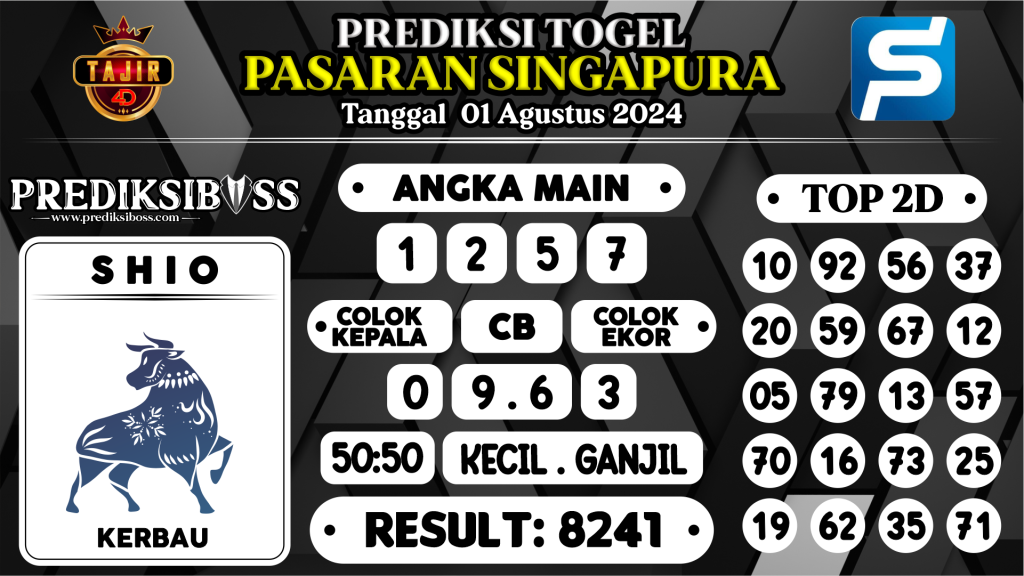 https://prediksibossapi.com/prediksi-boss-togel-sgp-kamis-01-agustus-2024/