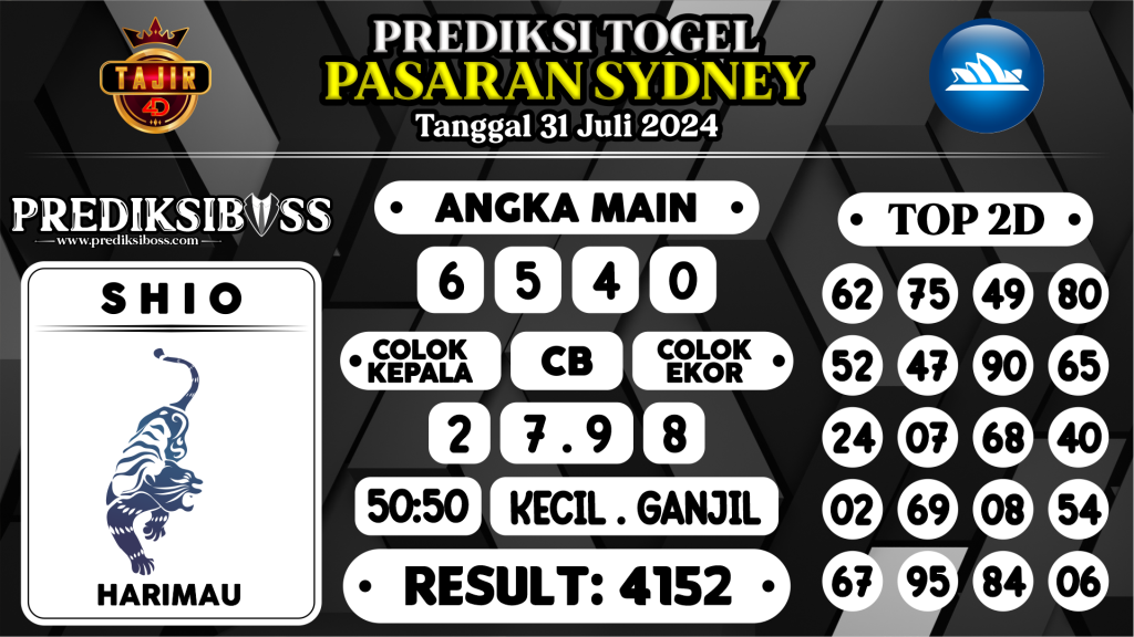 https://prediksibossapi.com/prediksi-boss-togel-sidney-rabu-31-juli-2024/