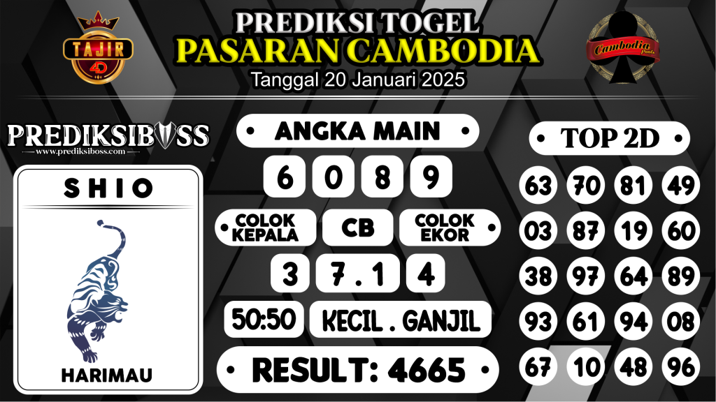 https://prediksibossapi.com/prediksi-boss-togel-cambodia-senin-20-januari-2025/