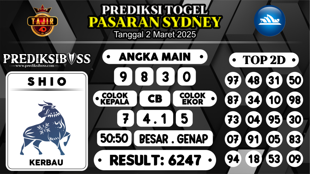 https://prediksibossapi.com/prediksi-boss-togel-sidney-minggu-2-maret-2025/