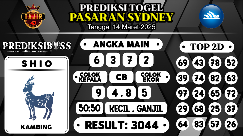 https://prediksibossapi.com/prediksi-boss-togel-sidney-jumat-14-maret-2025/