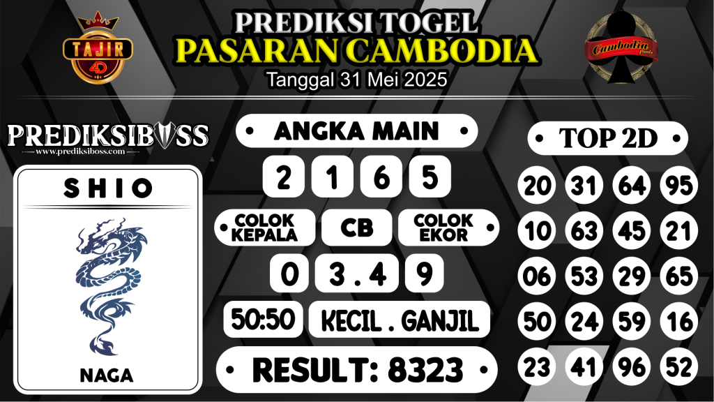https://prediksibossapi.com/prediksi-boss-togel-cambodia-sabtu-31-mei-2025/