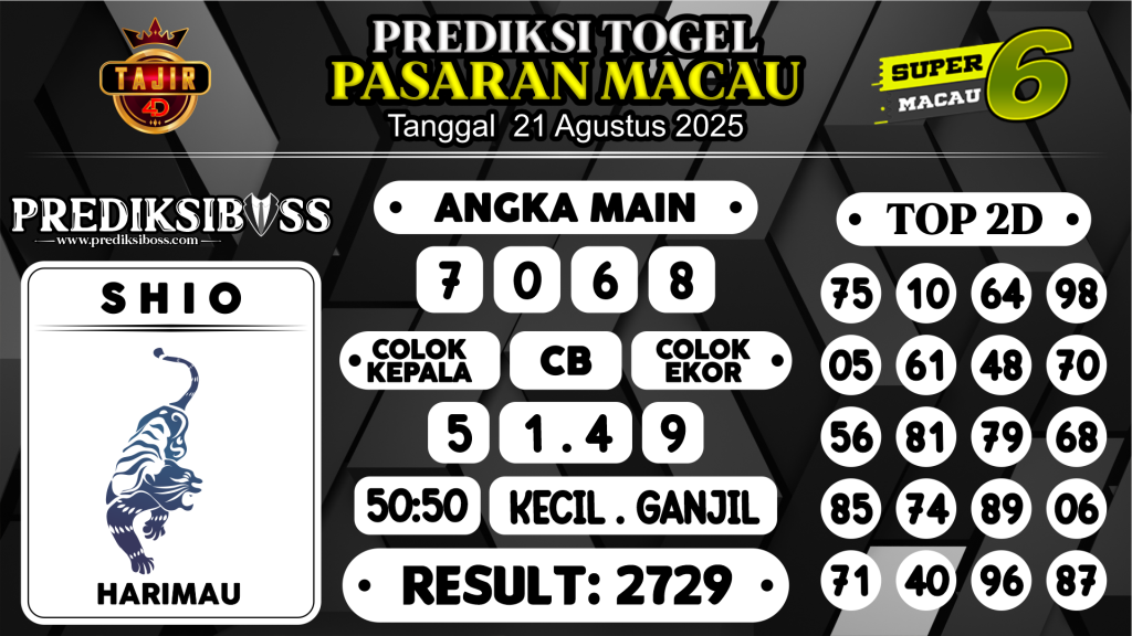 https://prediksibossapi.com/prediksi-boss-togel-macau-kamis-21-agustus-2025/